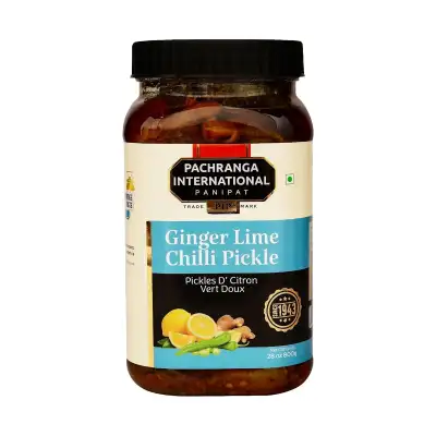 Pachranga foods Ginger lime chilli pickle in oil 800g