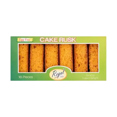 Regal Egg free Cake Rusk 18 Pieces