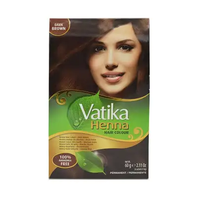 Vatika henna hair colour Dark Brown 60g